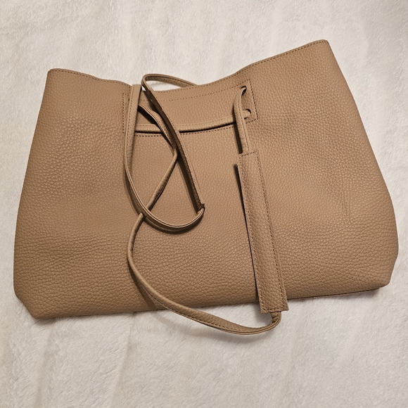 8 Other Reasons Slouchy Tan Leather Tote Bag - Picture 4 of 6